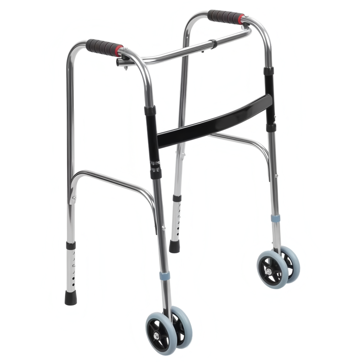Senior , Height Adjustable Stair , Standard Walker with Detachable Seat Support to 330lbs
