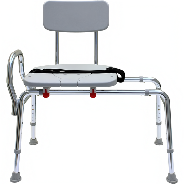 Shower Chair & Tub Transfer Bench Height Adjustable, Heavy-Duty Capacity Up To 400 LBs for Elderly & Disabled