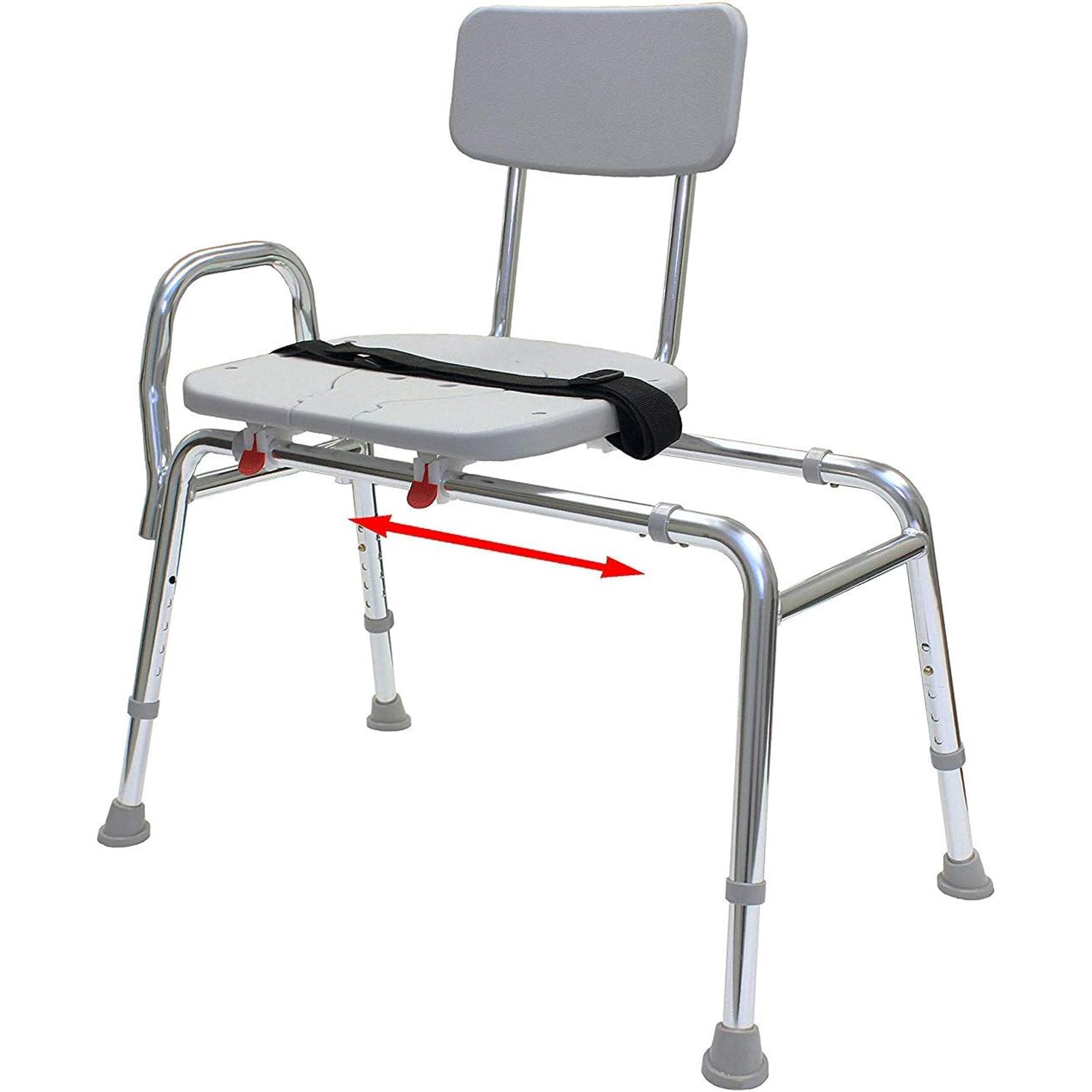 Shower Chair & Tub Transfer Bench Height Adjustable, Heavy-Duty Capacity Up To 400 LBs for Elderly & Disabled