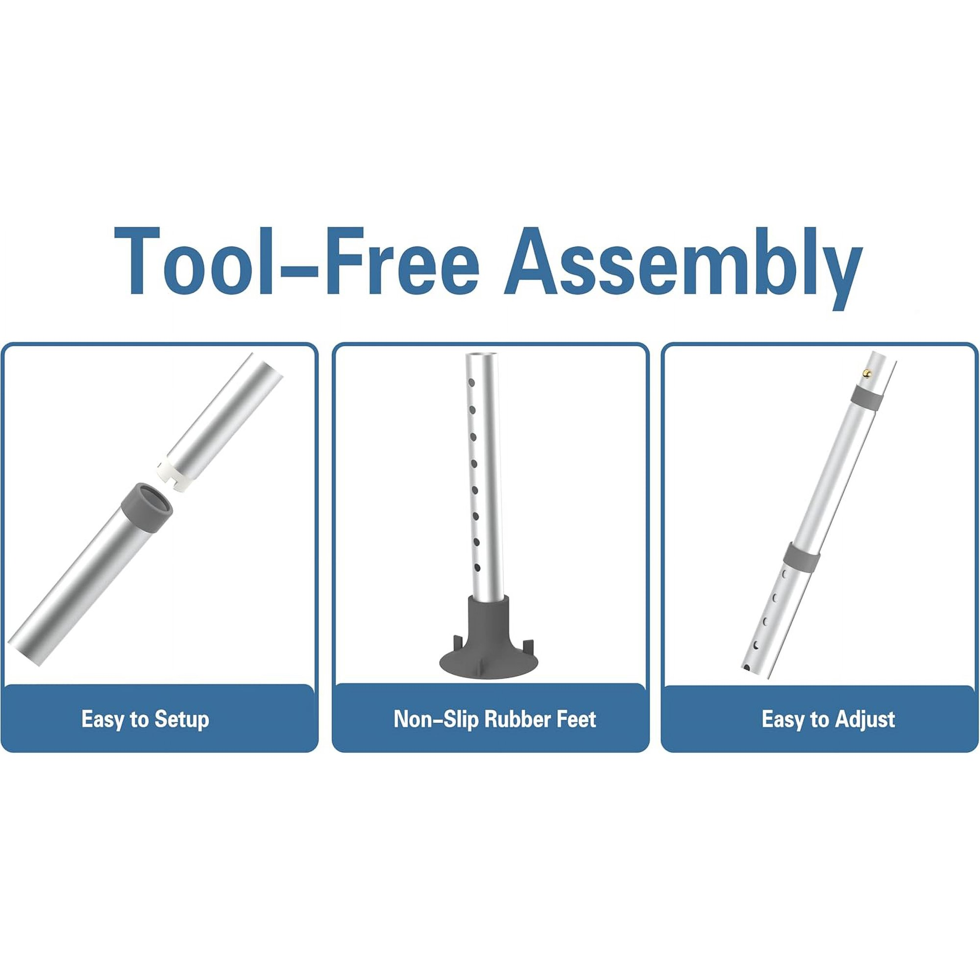 Toilet Safety Rails, Adjustable Toilet Safety Frame for Elderly, Seniors, Handicap & Disabled, Toilet Frame with Handles, Foldable Handicap Toilet Rails Fit Any Toilets 400 LB