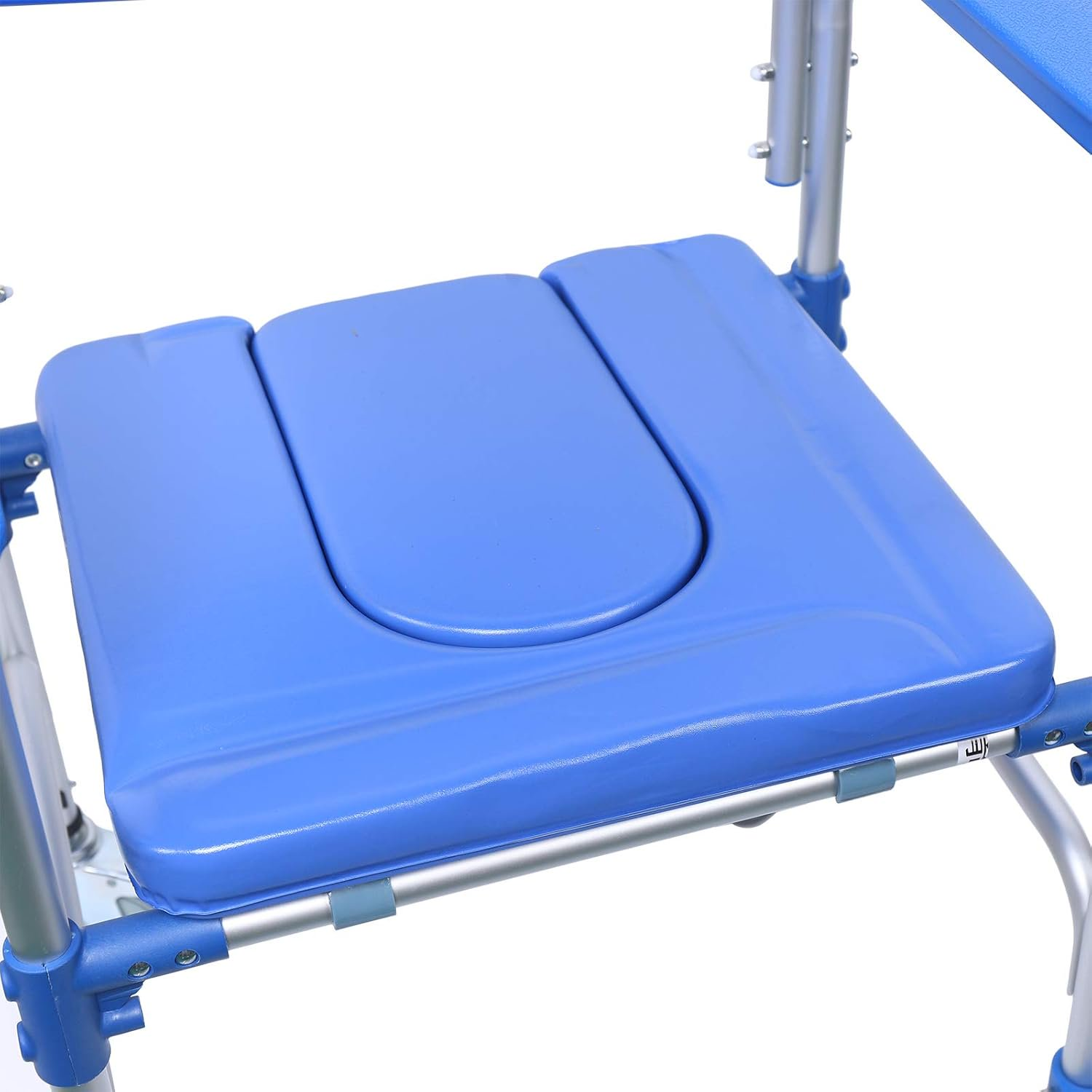 Wheeled Toilet Chair for Elderly People, Pregnant Woman Shower Board, Handcart Toilet Chair