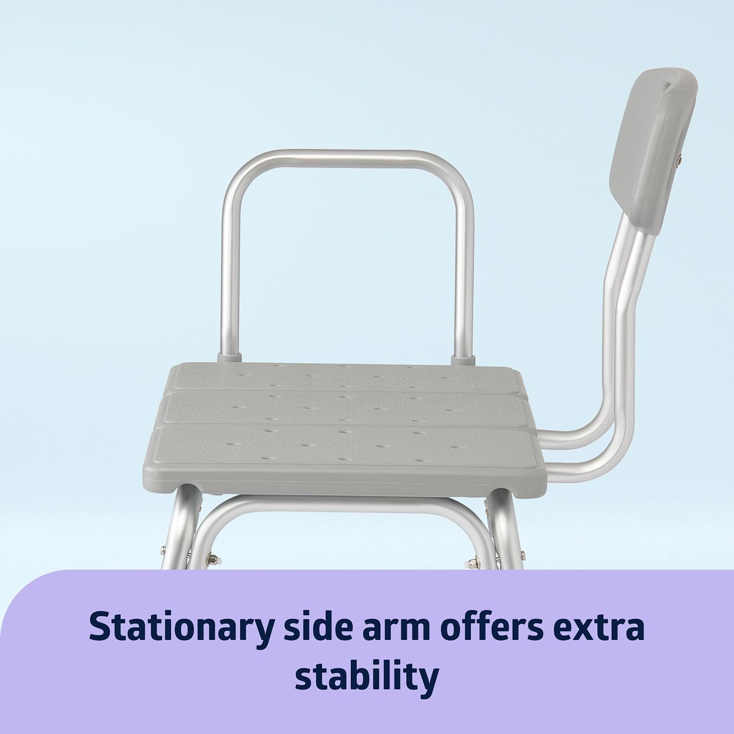 Transfer Bench for Bathtubs and Showers, Adjustable Shower Bench and Bath Seat for Seniors and Adults, Slip-Resistant Feet, Heavy-Duty 400 lb. Weight Capacity, Tool-Free Assembly