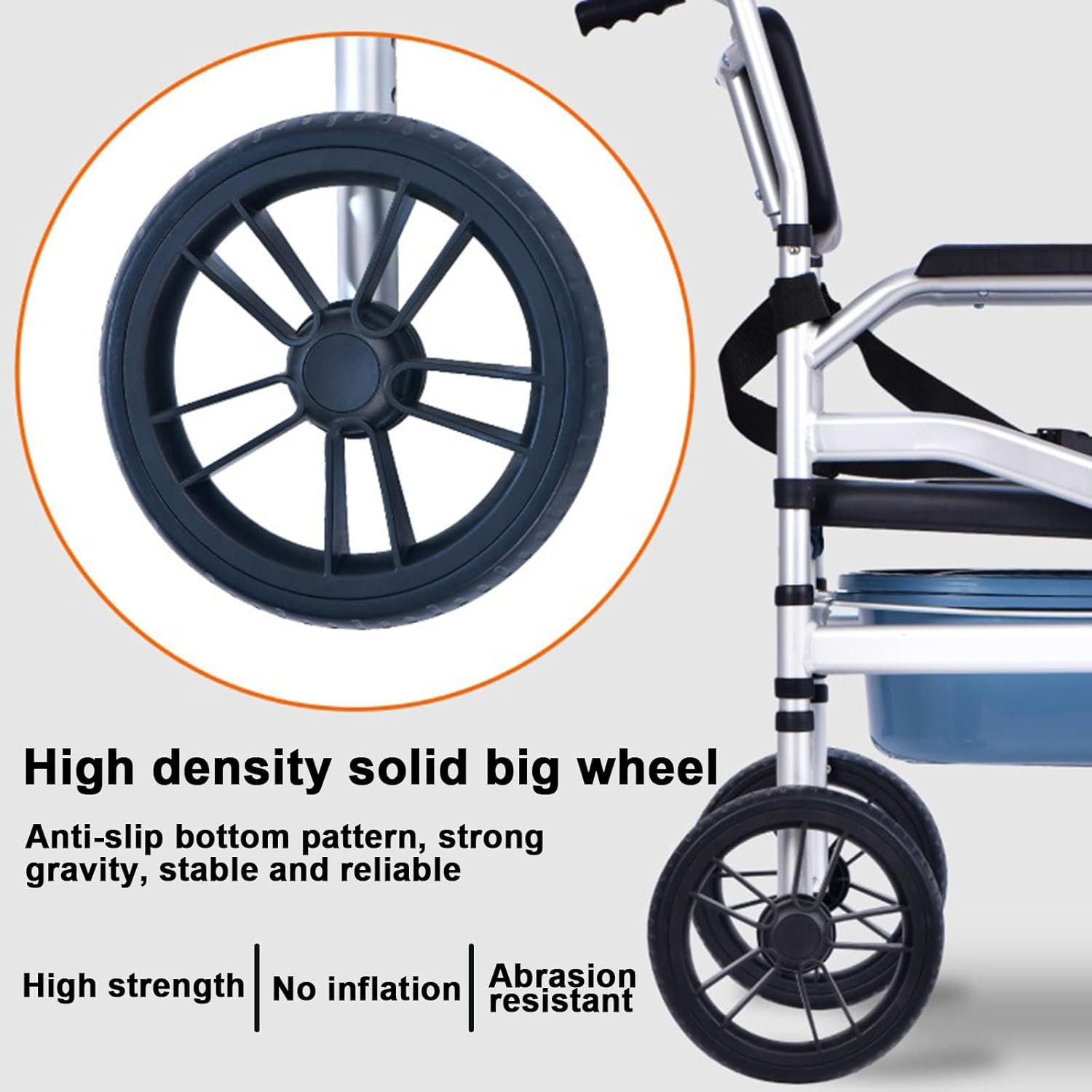 Specific Toilet Seat Mobile Folding Disabled Patient Indoor Wheelchair Shower Bathroom Chair
