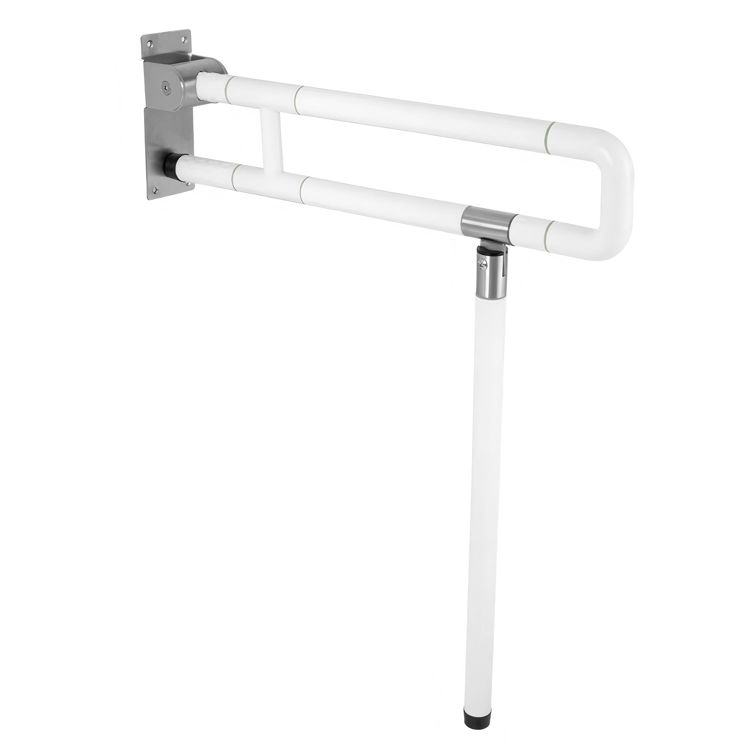Toilet Grab Bar 23.6 Inch Foldable Stainless for Seniors Elderly Handicap Bathroom