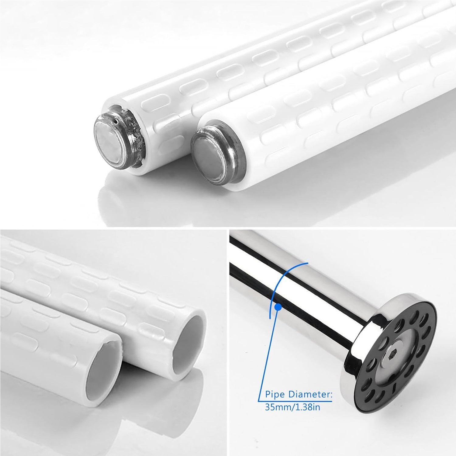 29.5 Inch Handicap Grab Bars, Anti Slip Grab Bar for Bathroom Wall to Floor Toilet Safety Rails for Elderly Disabled Pregnant Nylon Textured Stainless Steel Support Handle
