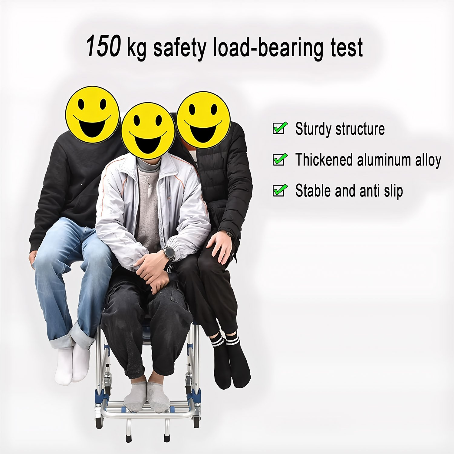 Elderly Chair Senior Chairs Bedside Commode Toilet Chair Senior Chairs Foldable Durable