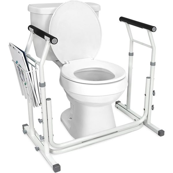 Bathroom Height Adjustable Height Toilet Rail Grab Bar and Commode Safety Frame Handle