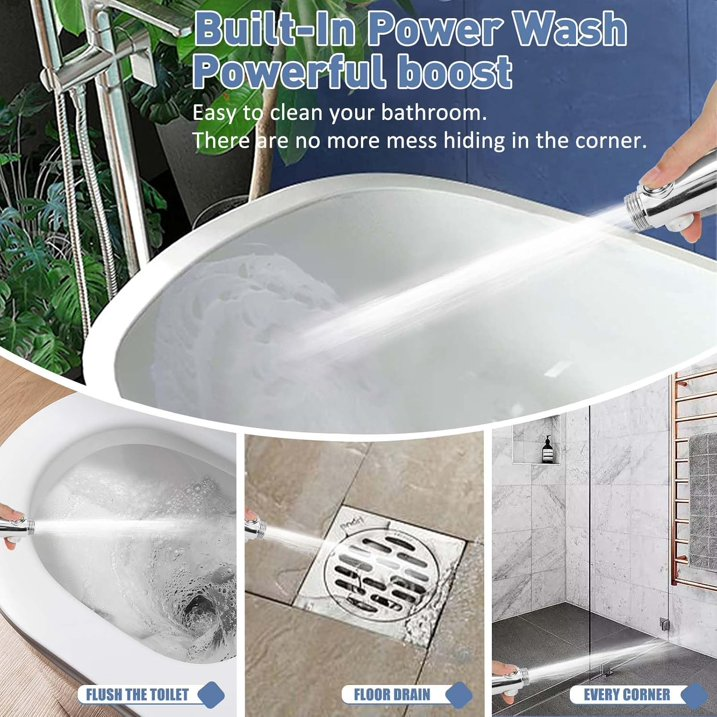 Shower Head, High Pressure Shower Head and Hose 2m Set, Portable Adjustable Water Saving Shower Heads Universal Replacements