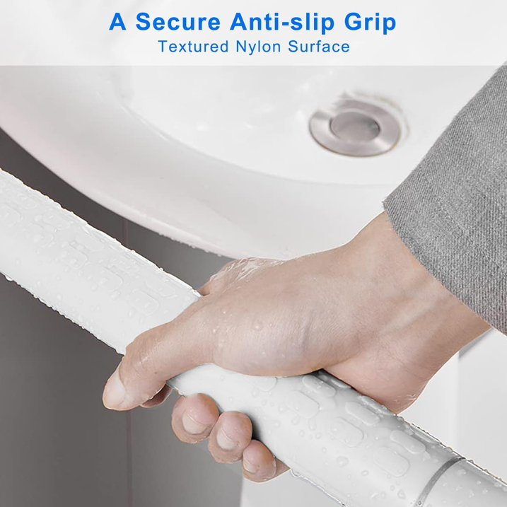 29.5 Inch Handicap Grab Bars, Anti Slip Grab Bar for Bathroom Wall to Floor Toilet Safety Rails for Elderly Disabled Pregnant Nylon Textured Stainless Steel Support Handle