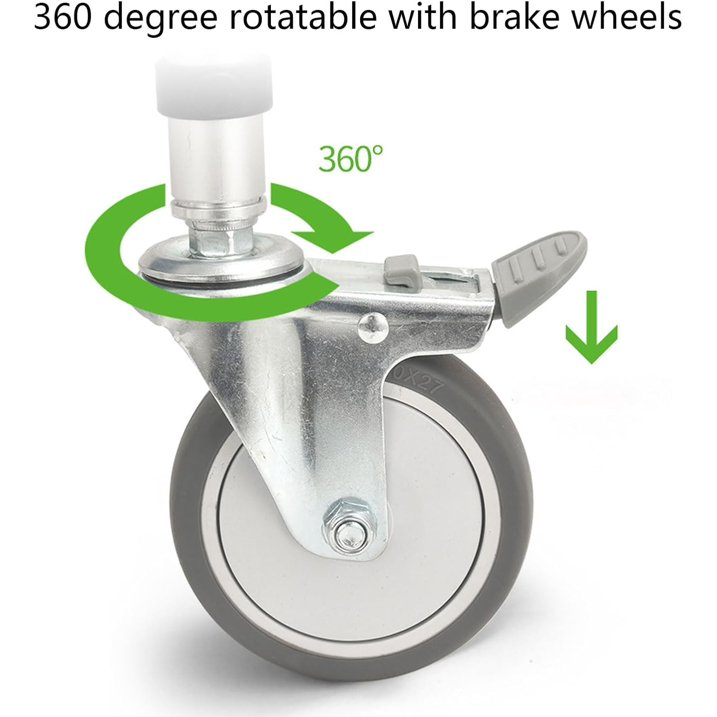 Wheeled Toilet Chair for Elderly People, Pregnant Woman Shower Board, Handcart Toilet Chair